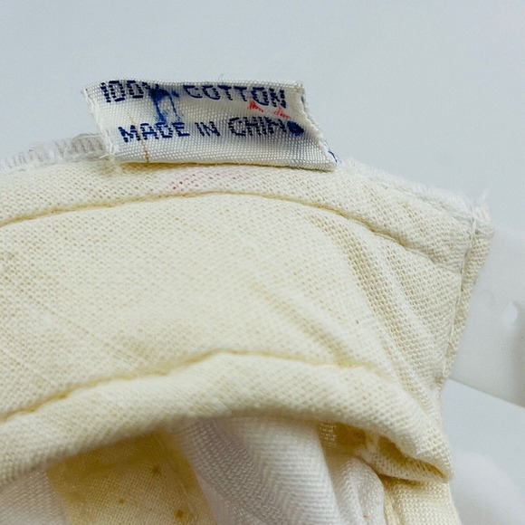 Vintage Scripto Tokai Snapback Hat White Canvas Red Dot Logo Adjustable One Size - Picture 12 of 12